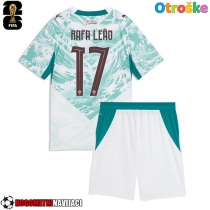 Otroške Nogometnih dresov Portugalska Rafael Leao #17 Gostujoči SP 2026 Kratki rokavi (+ hlače)